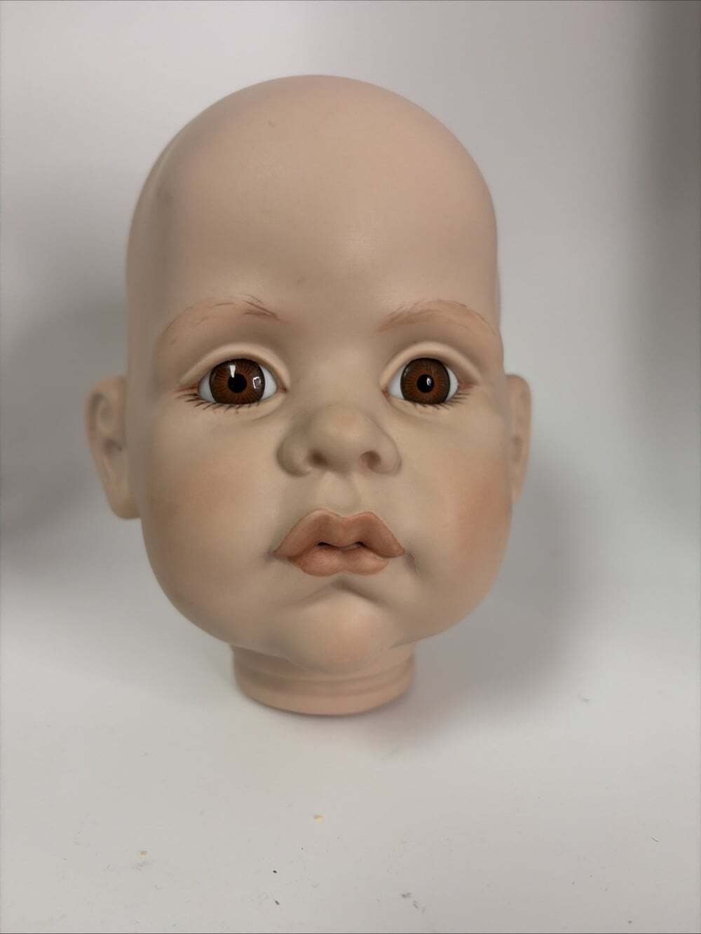 Vtg Head Only Fayzah Spanos Angel Cheeks 1990 6”x6”x5” Reproduction Ceramic